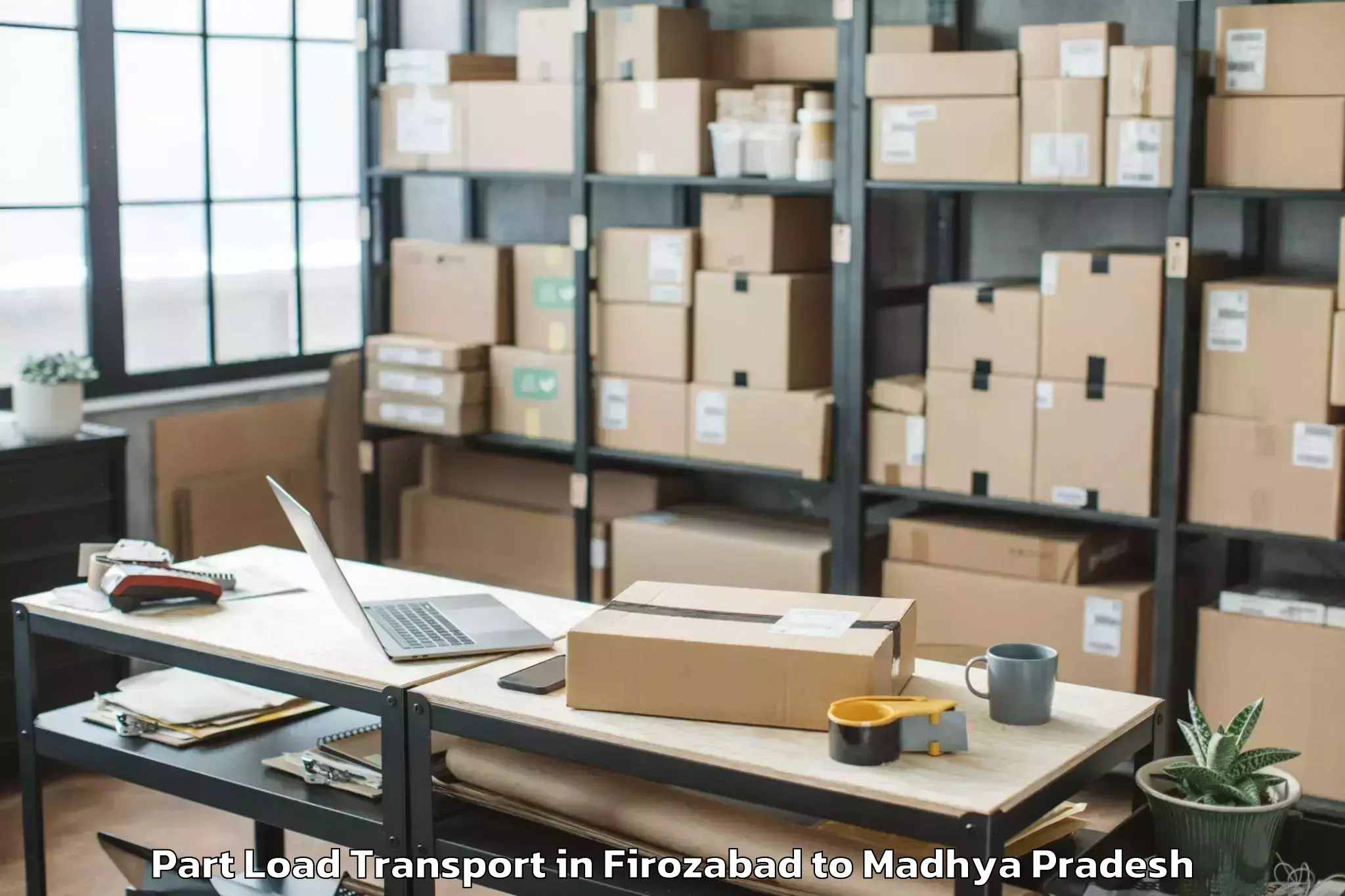 Leading Firozabad to Piploda Part Load Transport Provider